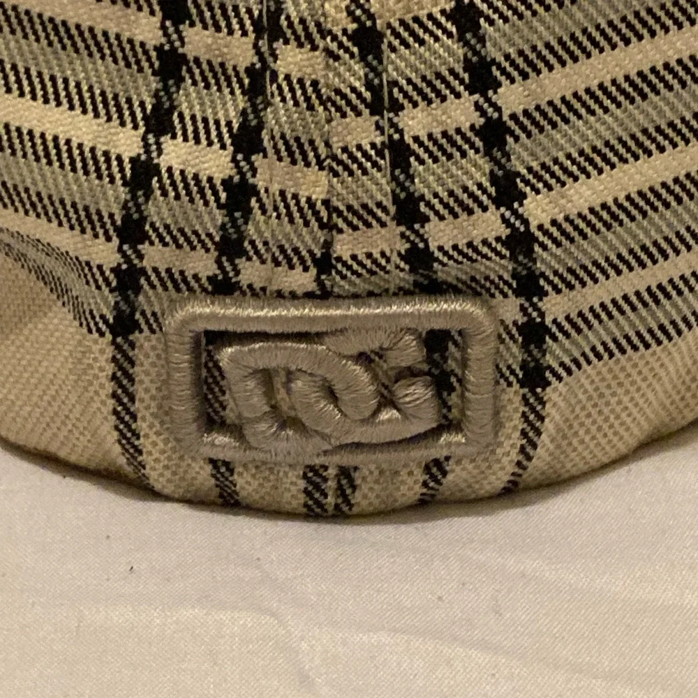 DC Beige Plaid Baseball Cap with Black Accents - Picture 4 of 9
